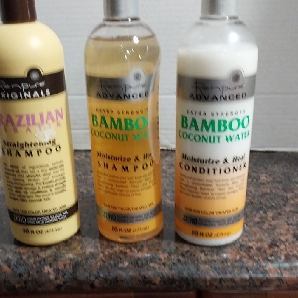 Renpure Shampoo and Conditioner Set and Brazilian Straightening Shampoo...NEW...